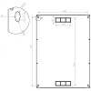 Шкаф серверный CMS 18U 600 x 600 x 907 UA-MGSWL186G для сетевого оборудования