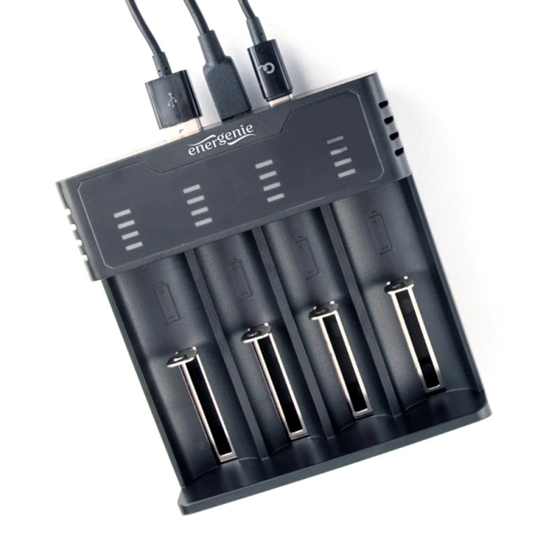 Зарядное устройство для EnerGenie BC-USB-02 для аккумуляторов Ni-MH + Li-ion