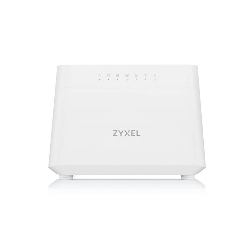 Беспроводной маршрутизатор ZyXEL EX3301-T0 AX1800, 1xGE WAN, 4xGE LAN, 2xFXS, 1xUSB2.0, EasyMesh, TR-069, MU-MIMO (EX3301-T0-EU01V1F)