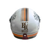 Мотошлем открытый Beon B-108A ABS 203 SHINY CREAM/ORANGE (глянец кремовый/оранжевый), размер XXL