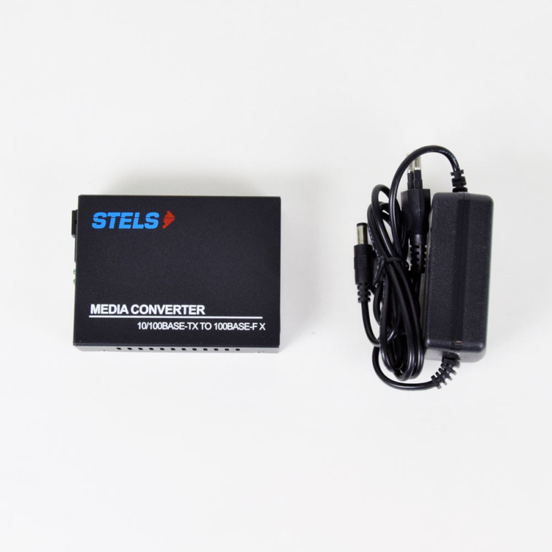 Медiаконвертер 100M 20км WDM SC LFP, STELS-F110SB-20B-LFP-1550