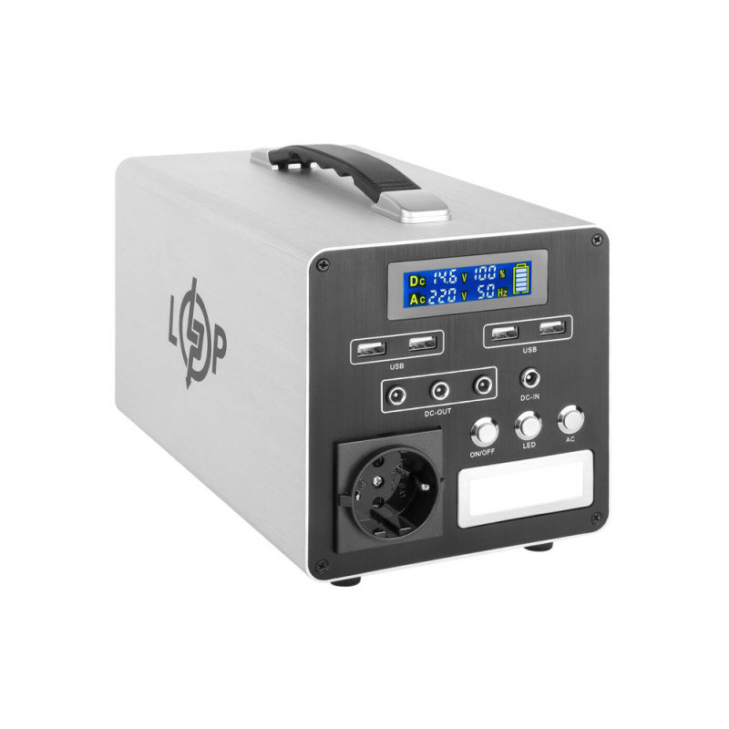 Багатофункціональна портативна зарядна станція Logicpower LP CHARGER MPPT 500 (500W, 512Wh)