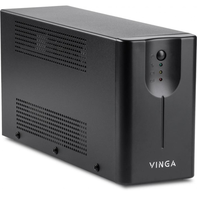 Источник бесперебойного питания Vinga VPE-600MU 600ВА/360 Вт с LED-индикацией с USB в металлическом корпусе