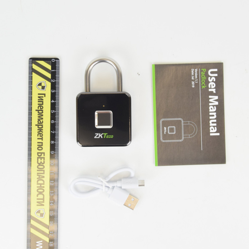 Биометрический замок ZKTeco Padlock со сканером отпечатка пальца