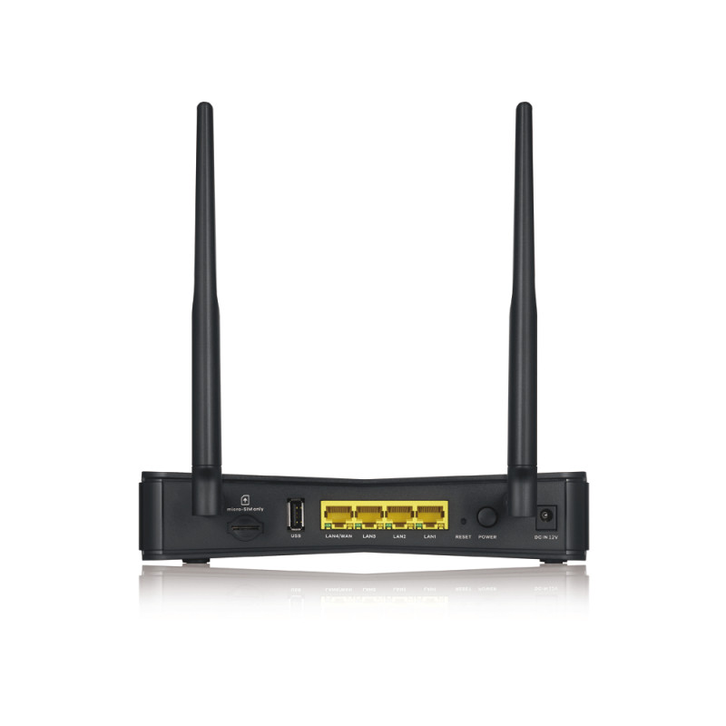 Беспроводной маршрутизатор ZYXEL LTE3301 Plus Nebula AC1200, 1хGE LAN/WAN, 3xGE LAN, 1хUSB, 1xSim, LTE cat6, 2xSMA-F под внешние антенны (LTE3301-PLUS-EUZNN1F)