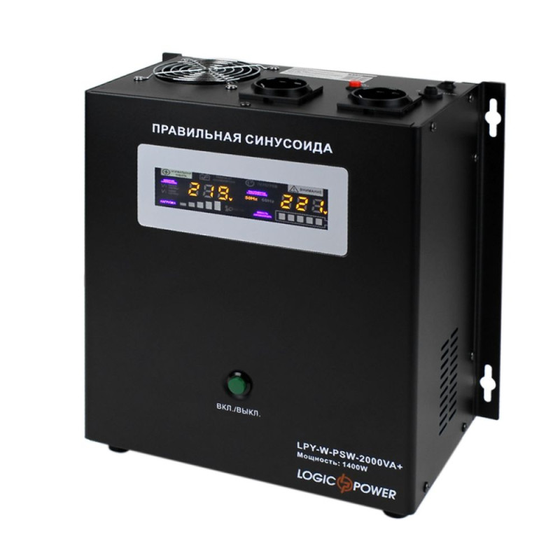 Источник бесперебойного питания Logicpower LPY-W-PSW-2000VA+ (1400W) линейно-интерактивный с правильной синусоидой