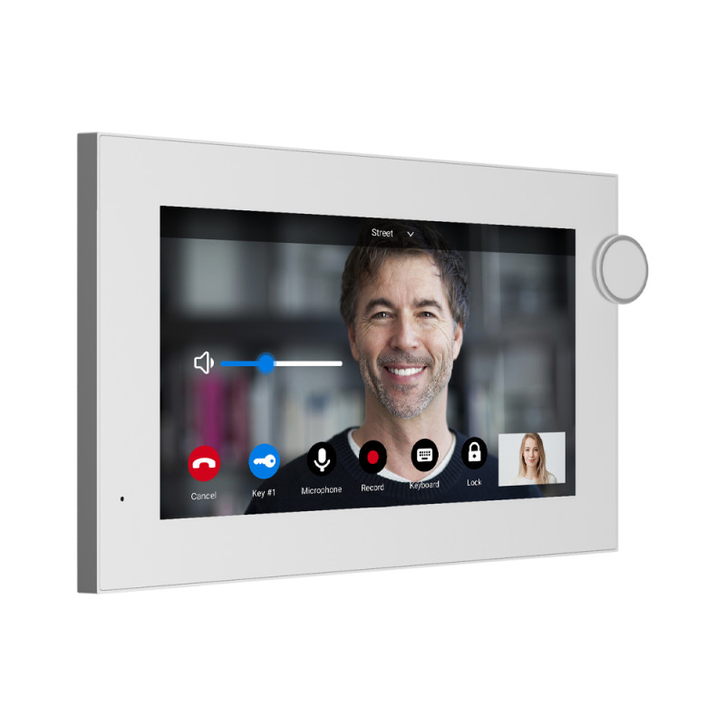 IP-видеодомофон 7" Bas-IP AZ-07L white с возможностью горизонтального и вертикального монтажа