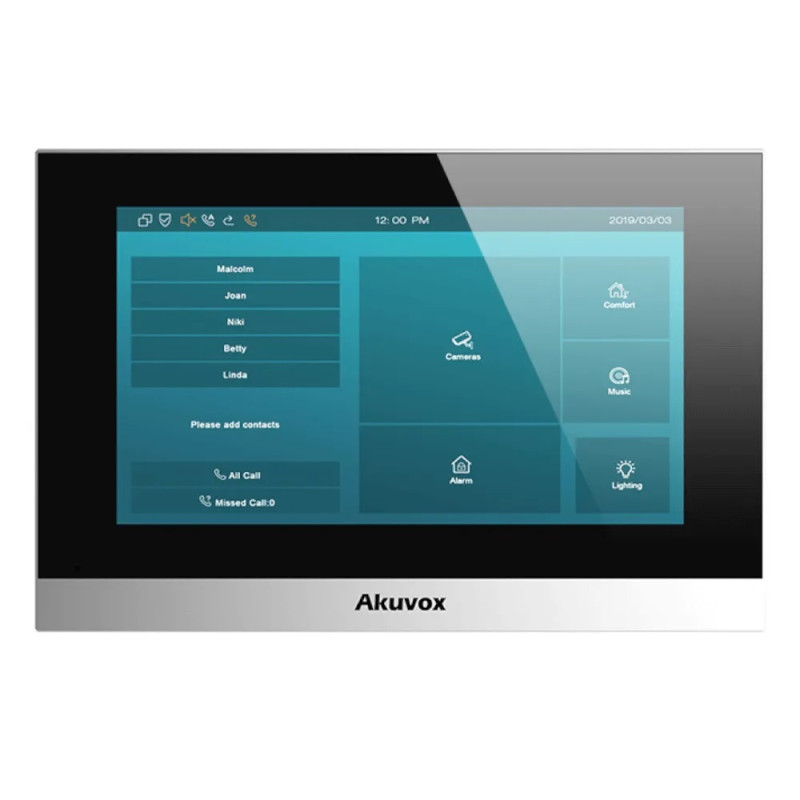 IP-видеодомофон с Wi-Fi 7" Akuvox C313WE silver