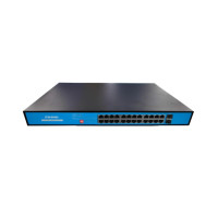 Неуправляемый гигабитный 26-портовый PoE-коммутатор Ewind EW-S1926CGU-AP-AT с 24 портами PoE и 2 портами SFP