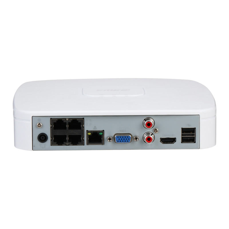 IP-видеорегистратор 4-канальный с PoE Dahua DHI-NVR2104-P-I2 с AI функциями для систем видеонаблюдения