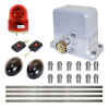 Комплект автоматики для откатных ворот весом до 1800 кг. Weilai DGY1800Pro kit с сигнальной лампой, ИК-барьером и рельсами.