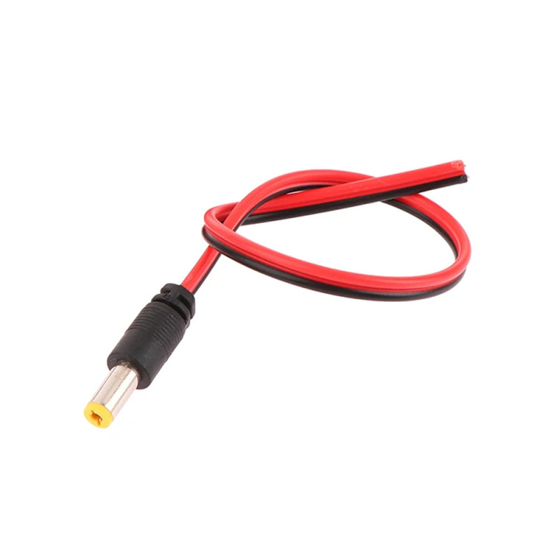 Разъем питания (папа. male) Power jack 2.1*5.5mm с проволокой 20 см