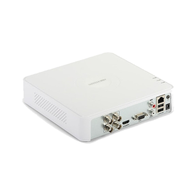 HD-TVI відеореєстратор 4-канальний Hikvision iDS-7104HQHI-M1/S(E) з підтримкою відеоаналітики для системи відеоспостереження