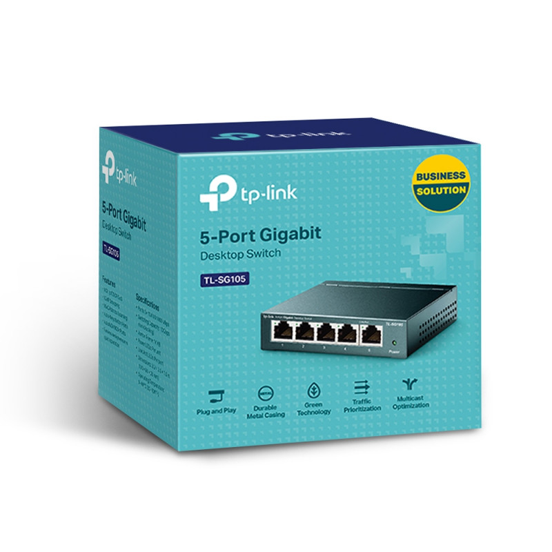 Коммутатор TP-Link TL-SG105 5-портовый неуправляемый