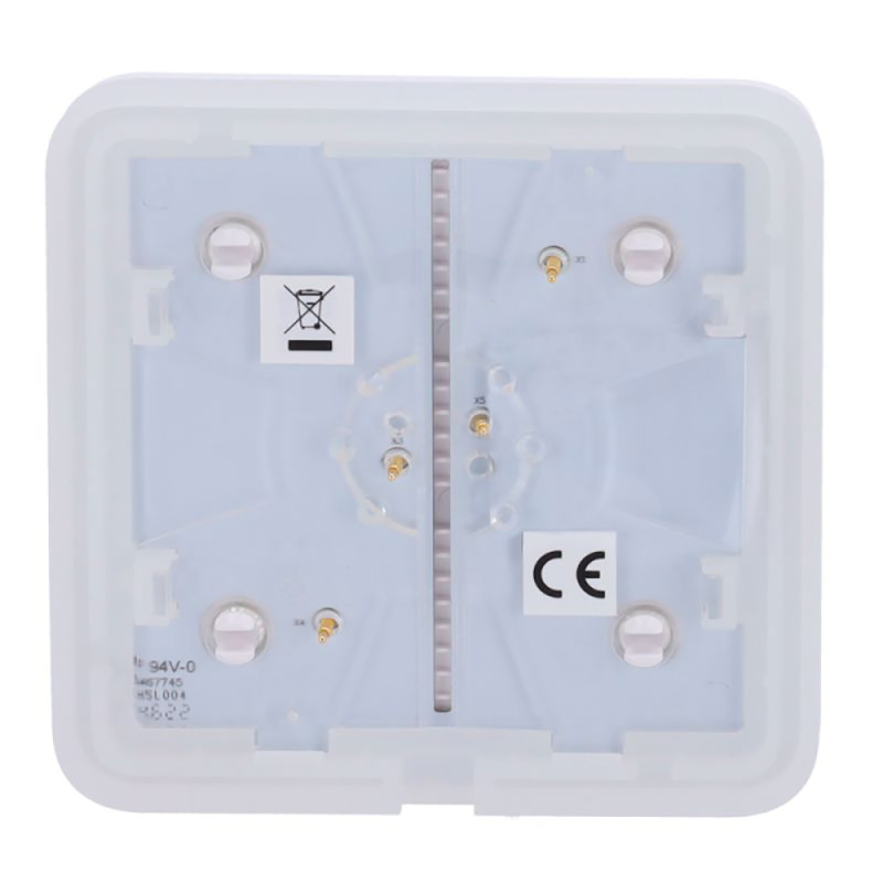 Кнопка Ajax SoloButton (1-gang/2-way) white для одноклавішного або прохідного вимикача