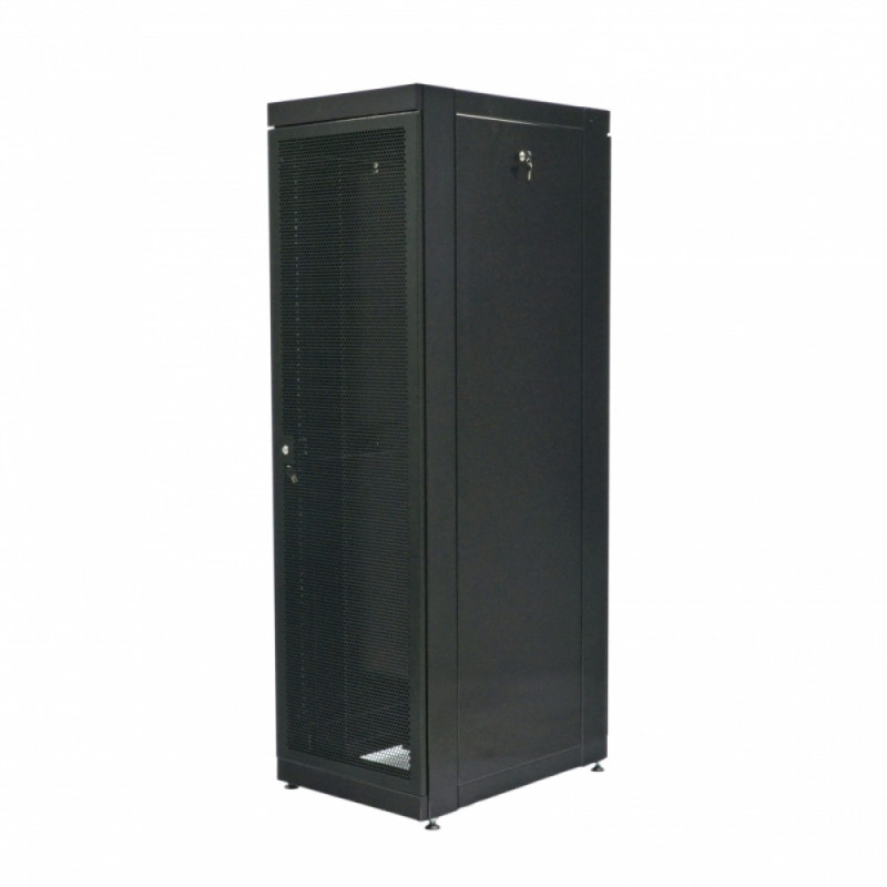 Шкаф серверный CMS 42U 610 х 865 UA-MGSE4268MPB усилен с перфорированной дверью для сетевого оборудования