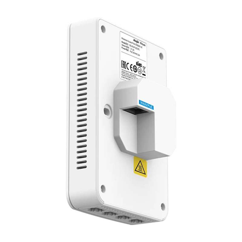 Точка доступу Ruijie Reyee RG-RAP1200(P) дводіапазонна настінна гігабітна з PoE Out