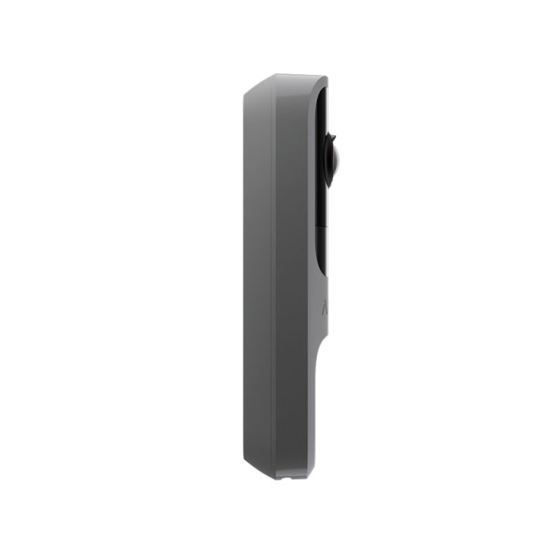 Видеовызов Ajax DoorBell grey со встроенным искусственным интеллектом, ИК-сенсором и управлением в приложениях