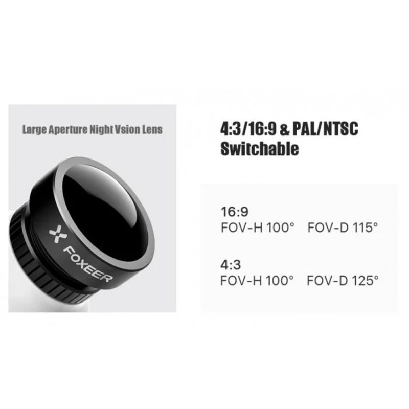 Камера для FPV дрона Foxeer Micro Night Cat 3 1200TVL 1/3" CMOS 0.00001lux