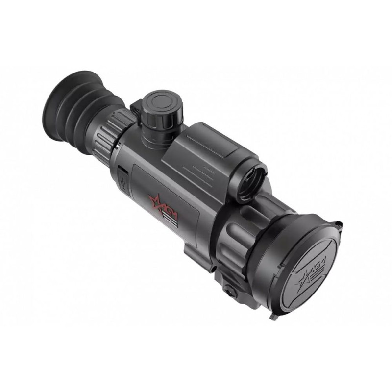 Тепловизионный прицел AGM Varmint LRF TS50-640 с инфракрасным детектором, дисплеем и лазерным дальномером.