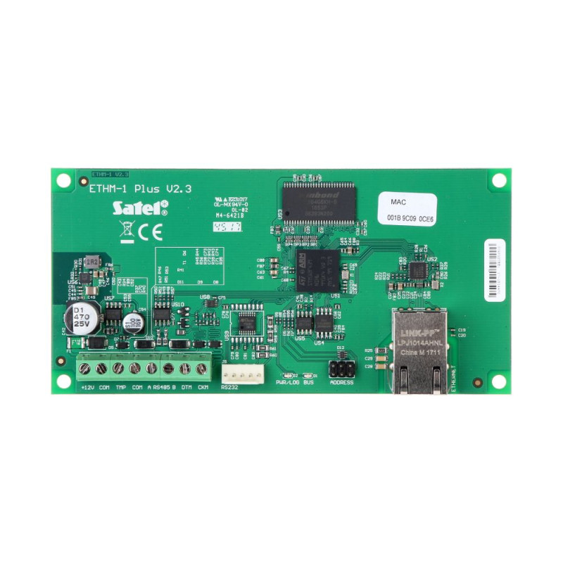 Ethernet-модуль Satel ETHM-1 PLUS для удаленного управления ППК INTEGRA и VERSA