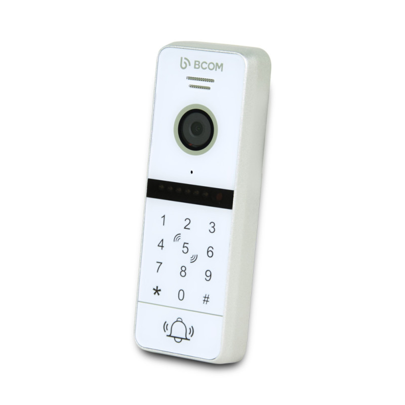 Видеопанель BCOM BT-400FHD-AC White со встроенной клавиатурой и считывателем Mifare