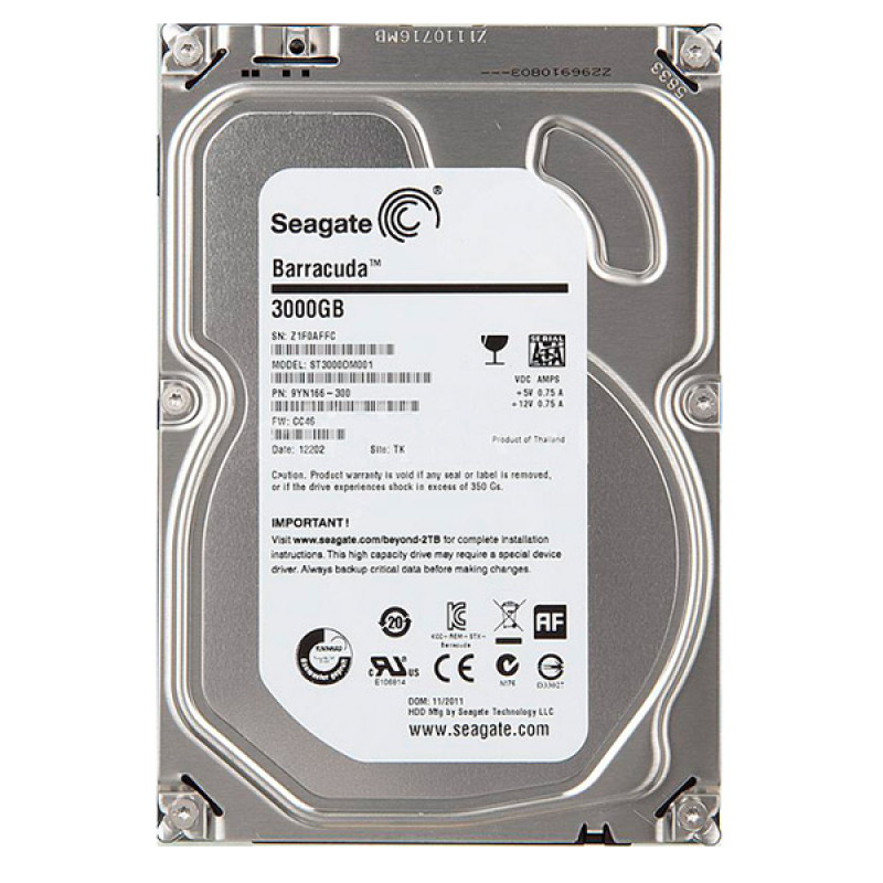 Жесткий диск Seagate Desktop ST3000DM001 3Tb 64MB