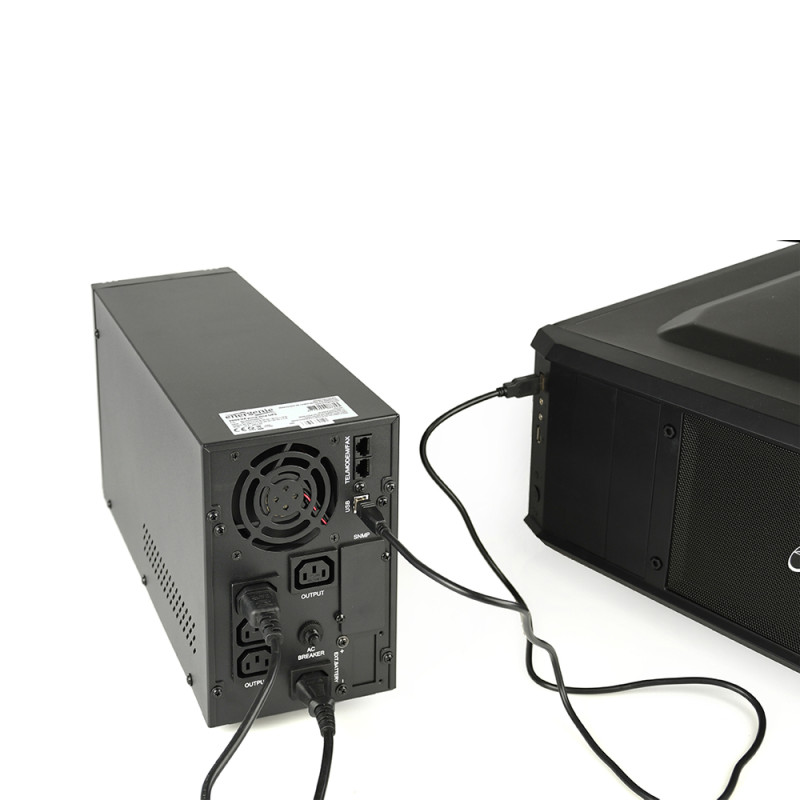 Джерело безперебійного живлення EnerGenie EG-UPS-PS2000-01 2000ВА / 1600Вт лінійно-інтерактивне з правильною синусоїдою