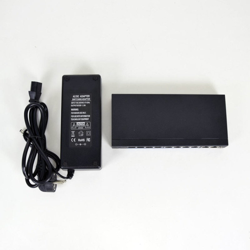 Комутатор PoE-1010-8P/250m/8L
