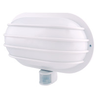 Светильник настенный с датчиком движения e.sensor.lum.69.e27.white (белый) 180°, IP44