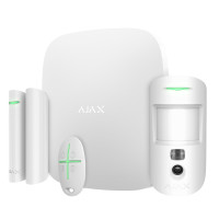 Комплект беспроводной сигнализации Ajax StarterKit Cam HDR White — 2G, Ethernet, фотоверификация тревог