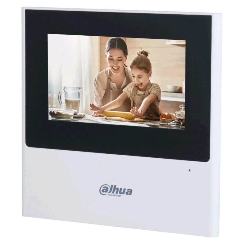 Комплект видеодомофона с Wi-Fi 4.3" Dahua DHI-VTH2611L-WP + DHI-VTO2111D-P-S2