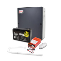 Бокс пластиковый PLB 7-9 А·час + LED линейный светильник 1500 мм 22 Вт 6500K + БП UPS 35W Smart ASCH PL + FEP-127 + Переключатель света e.switch wires 6A white