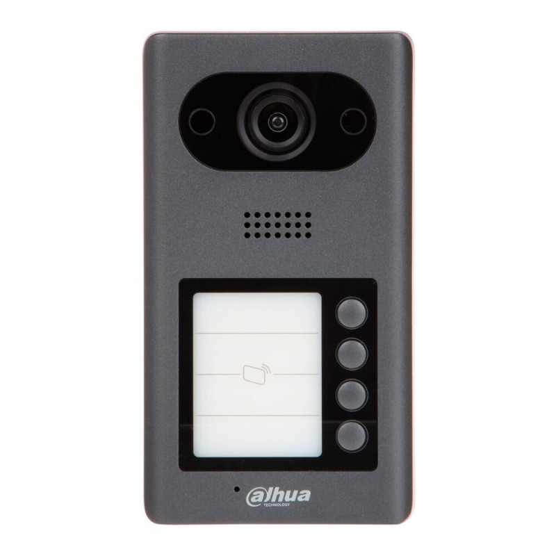 IP-видеопанель 2 Мп со считывателем Mifare Dahua DHI-VTO3211D-P4-S2 на 4 абонента с детекцией движения для IP-домофонов