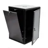 UA-MGSWL186B Шафа 19"18U, 600x600x907мм (Ш*Г*В), економ, акрилове скло, чорна