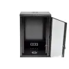 UA-MGSWL186B Шафа 19"18U, 600x600x907мм (Ш*Г*В), економ, акрилове скло, чорна