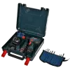 Bosch GSR 120-LI (06019G8002) Акумуляторний шурупокрут + 2 акб 2.0 Ah + ЗУ + набір біт 11 шт. + набір свердл 12 шт.