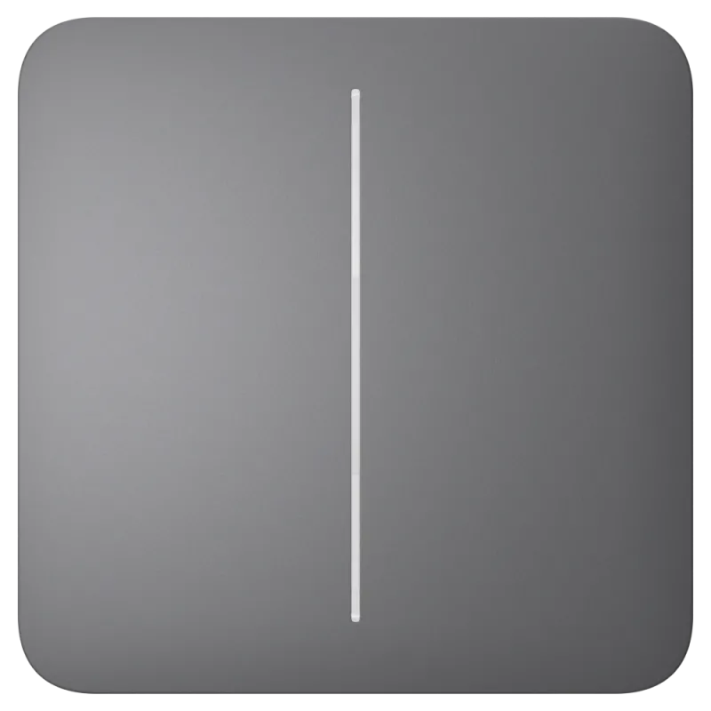Ajax SoloButton (2-gang) grey Кнопка двуклавишного выключателя