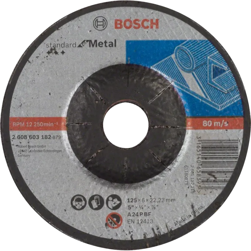 Bosch Standard for Metal 125x6x22.23 мм Обдирочный круг для металла