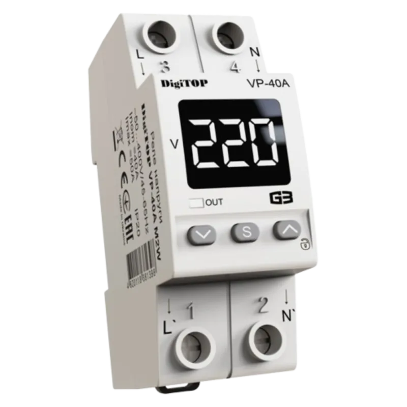 DigiTOP VP-40A M2W Реле напруги