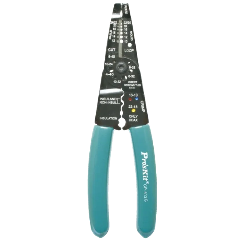 Pro'sKit CP-412G Клещи для обжима и зачистки