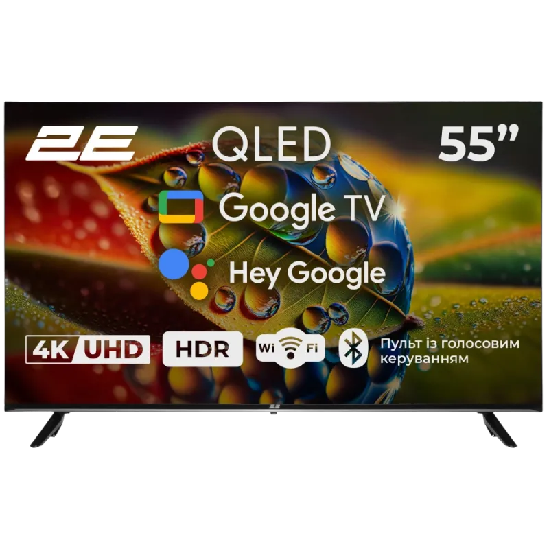 2E 55A77Q 55” дюйма 3840x2160 QLED Google TV Телевизор