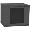 IPCOM 12U 600x600 Шкаф телекоммуникационный дверь перфорация (черная)