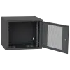 IPCOM 12U 600x600 Шкаф телекоммуникационный дверь перфорация (черная)