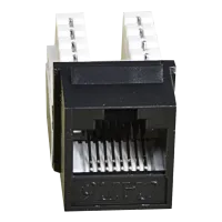 EPNew 6KTVM-U0BK Модуль KeyStone RJ45 UTP, кат. 6, 110, Slim, W - 16.6 мм, чорный