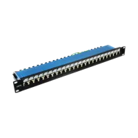 EPNew 6PLDN-F24BK Патч-панель 19" 24xRJ-45 FTP, кат. 6, dual type, EPNew