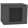 IPCOM 9U 600x600 Шкаф телекоммуникационный двери перф (черный)