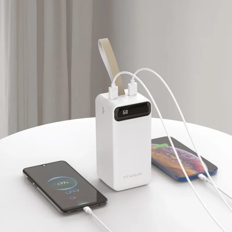TITANUM 741S 22.5W White 50000mAh Повербанк