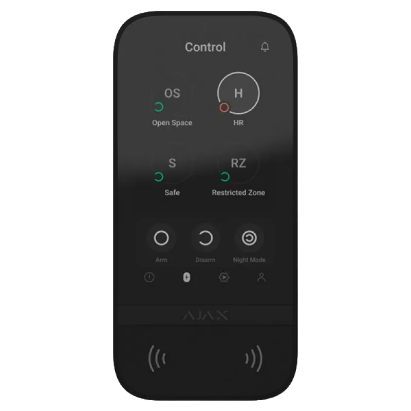 Ajax KeyPad TouchScreen (8EU) black Клавиатура