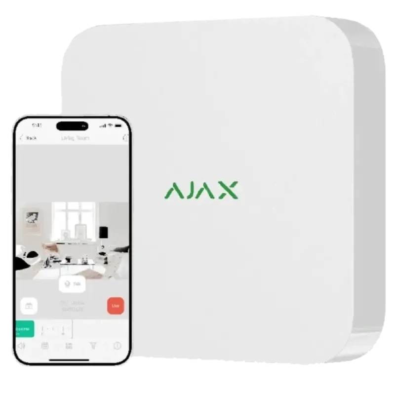 Ajax NVR (8ch) (8EU) white Видеорегистратор